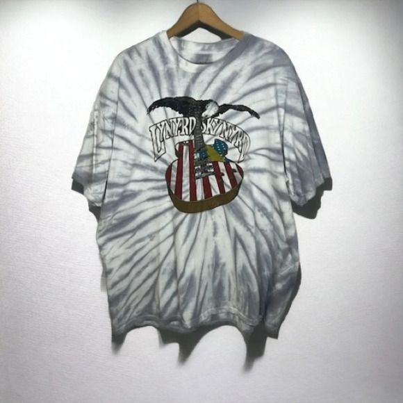 Lynyrd Skynyrd Modern Graphic Tie Dye Rock & Roll Band Boho T Shirt - Picture 1 of 7